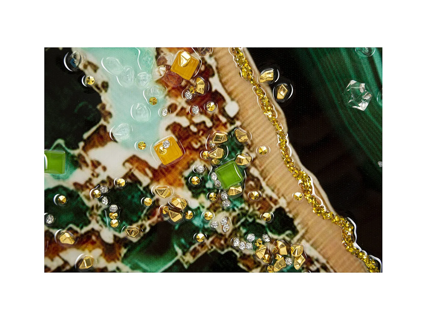 Impression sur Toile Marbre 12, Multicouleur, 82x4x62 cm, Seven Design