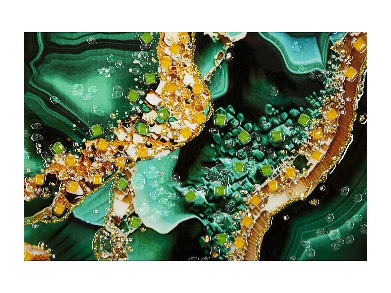 Wydruk na Płótnie Marmur 12, Wielokolorowy, 82x4x62 cm, Seven Design