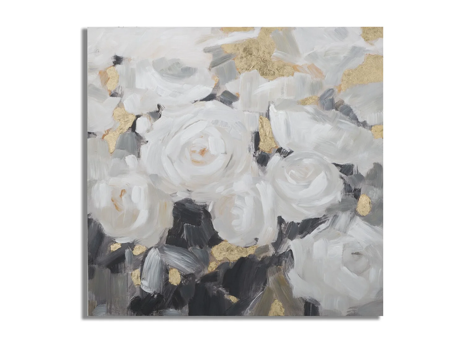 Impression sur Toile Fleurs 64, Multicouleur, 90x3,7x90 cm, Seven Design