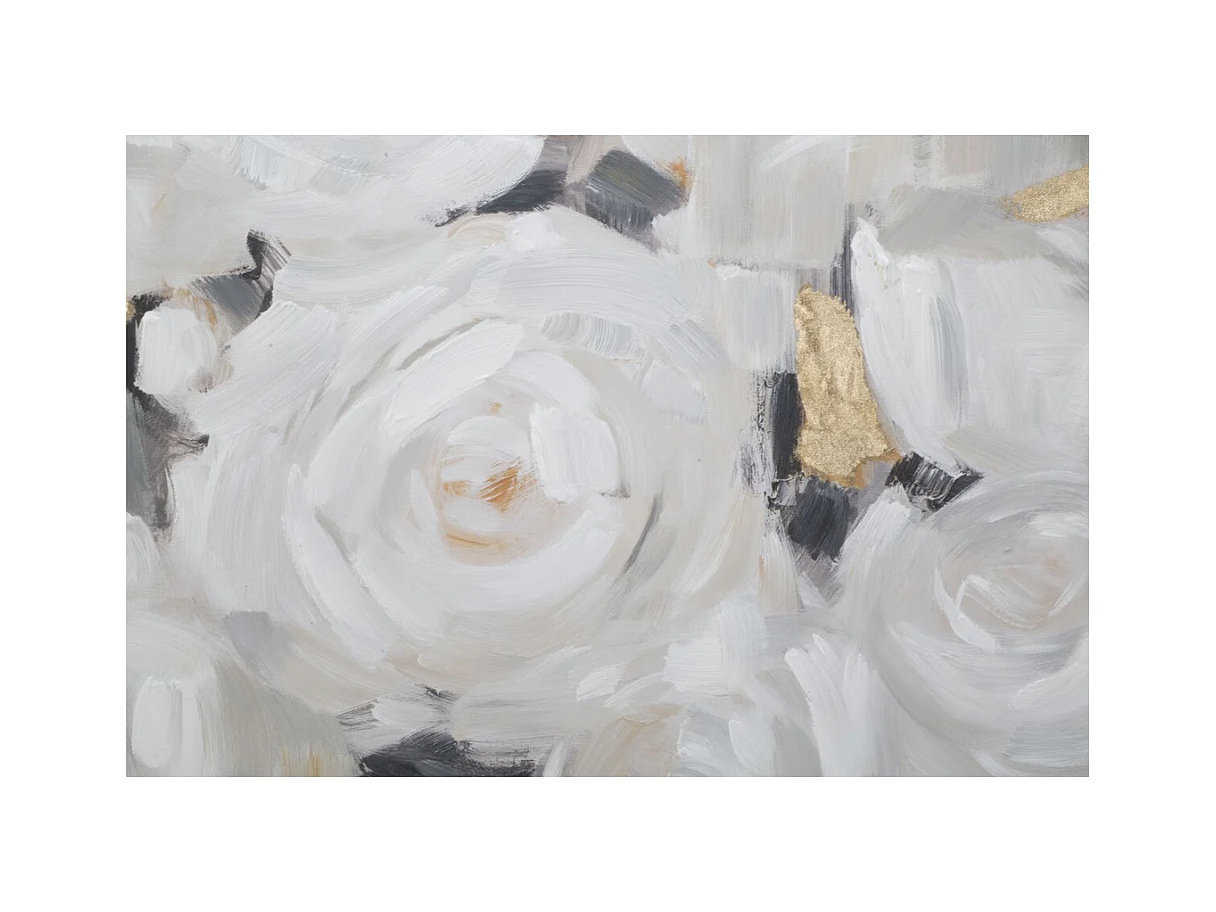 Impression sur Toile Fleurs 64, Multicouleur, 90x3,7x90 cm, Seven Design