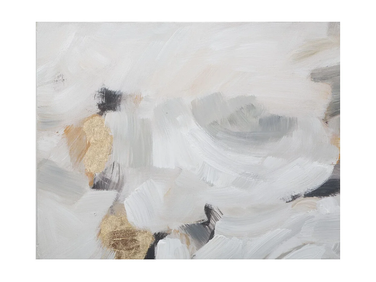 Impression sur Toile Fleurs 64, Multicouleur, 90x3,7x90 cm, Seven Design