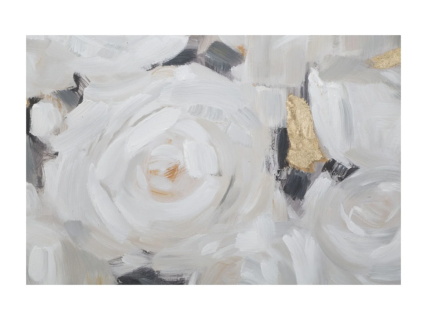 Impression sur Toile Fleurs 64, Multicouleur, 90x3,7x90 cm, Seven Design