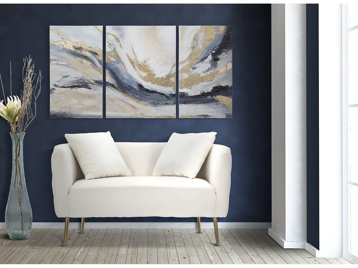 Afdrukken op Canvas Marmer 3, Veelkleurig, 150x2,7x80 cm, Epikasa