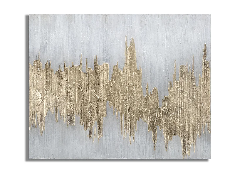 Impressão em Tela Mármore 7, Multicolorido, 100x2,8x80 cm, Seven Design