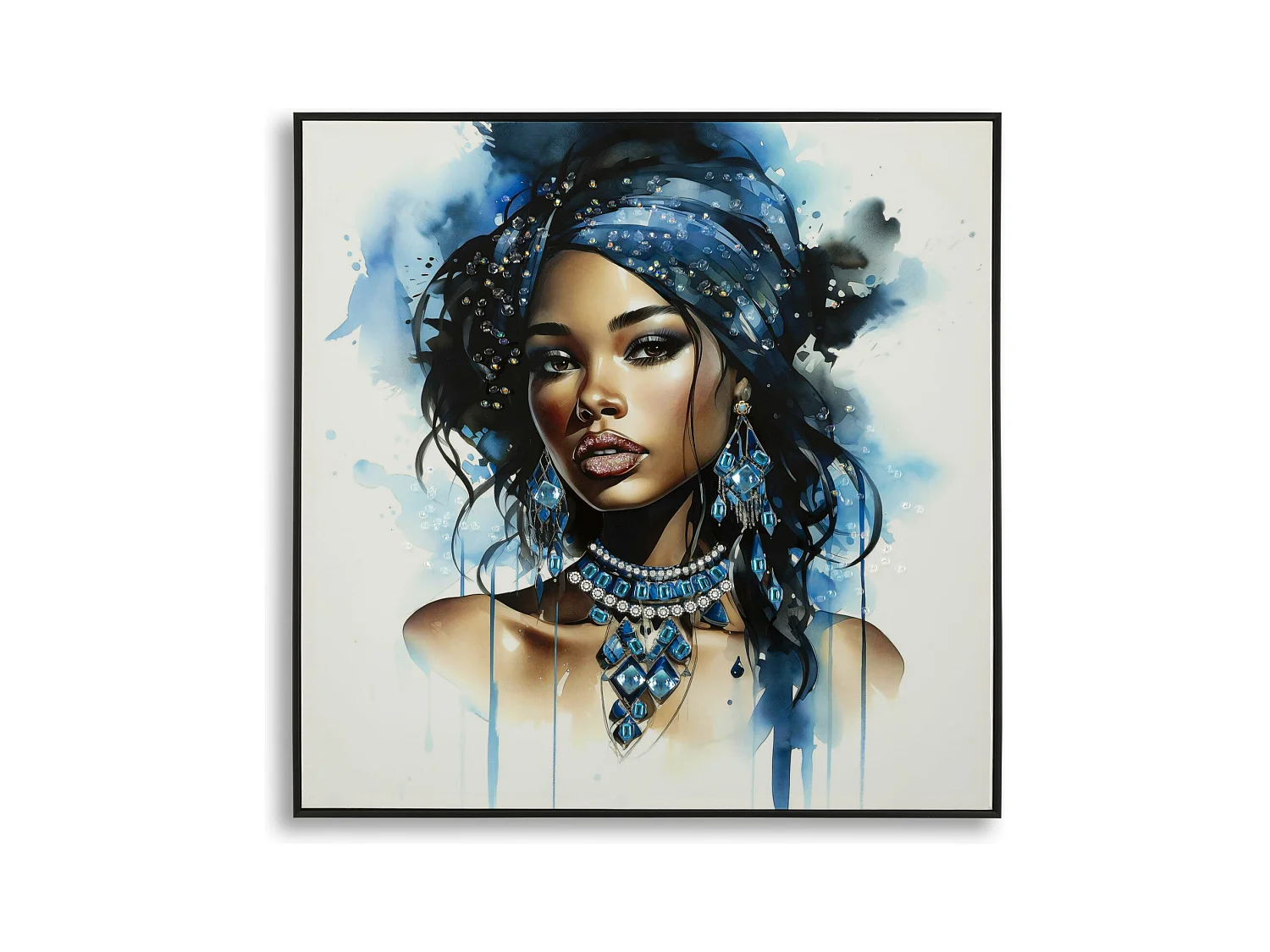 Impression sur Toile Afrique 26, Multicouleur, 82x4x82 cm, Epikasa