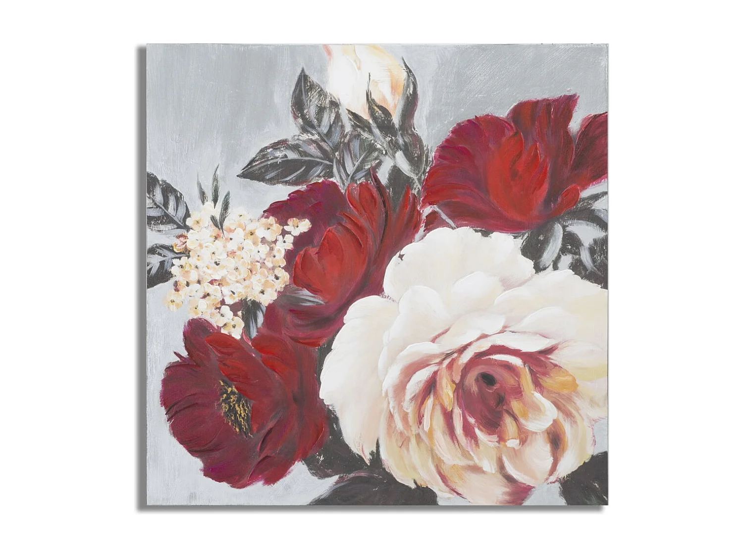 Impression sur Toile Fleurs 62, Multicouleur, 90x3,7x90 cm, Seven Design