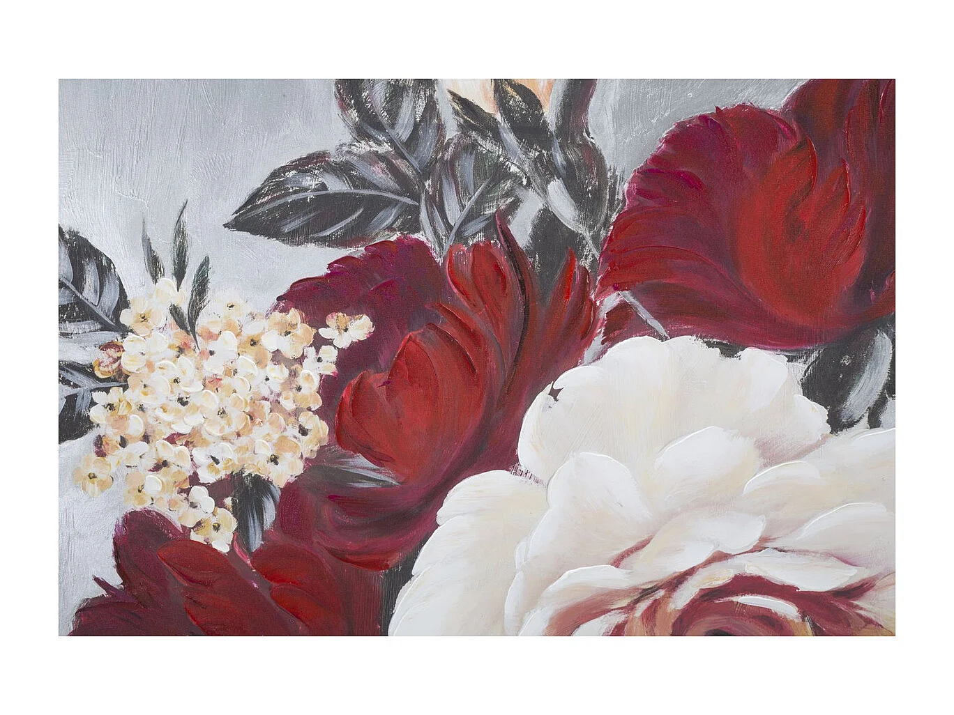 Impression sur Toile Fleurs 62, Multicouleur, 90x3,7x90 cm, Seven Design