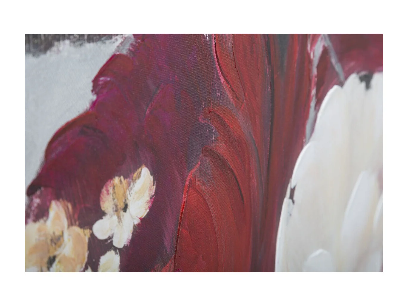 Impression sur Toile Fleurs 62, Multicouleur, 90x3,7x90 cm, Seven Design