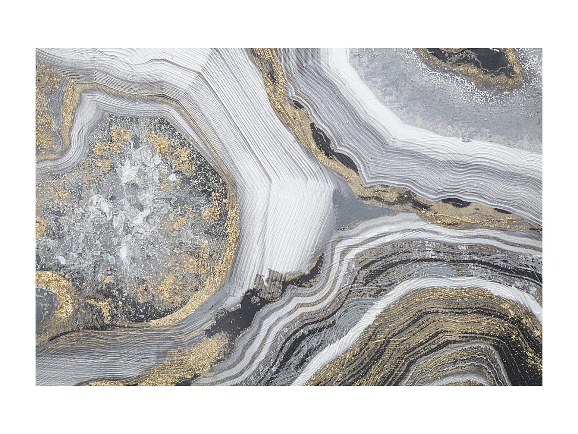 Afdrukken op Canvas Marmer 5, Veelkleurig, 120x3,8x60 cm, Seven Design