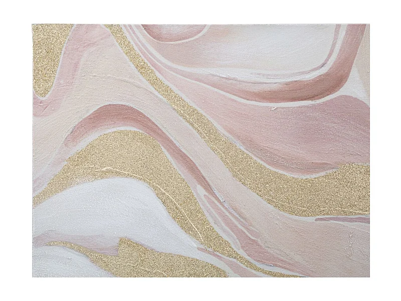 Impression sur Toile Marbre 9, Multicouleur, 80x2,8x80 cm, Seven Design