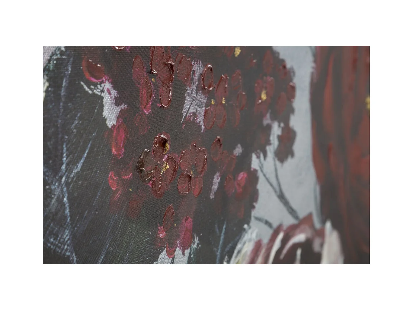 Impression sur Toile Fleurs 69, Multicouleur, 120x3,7x60 cm, Seven Design