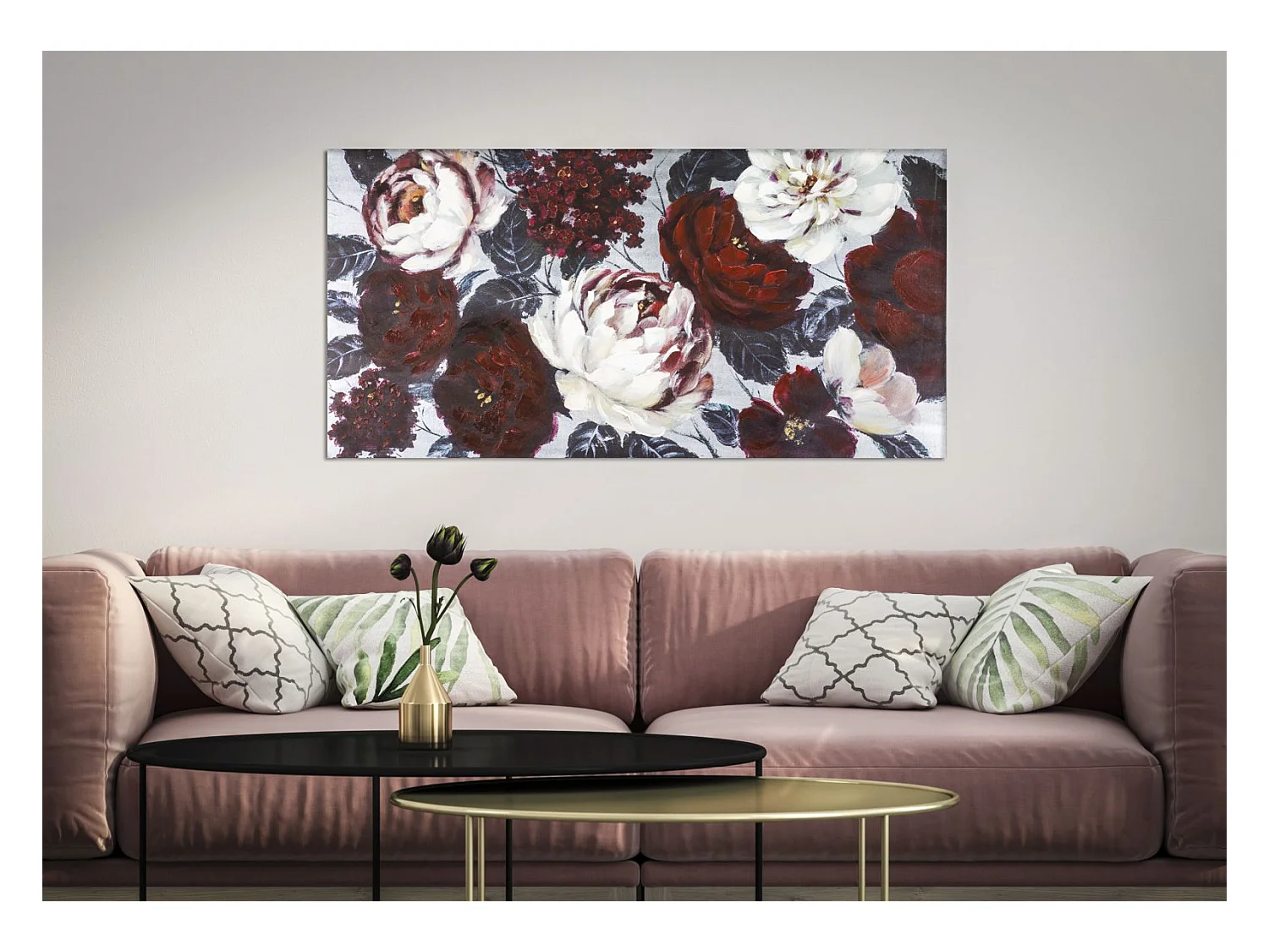 Afdrukken op Canvas Bloemen 69, Veelkleurig, 120x3,7x60 cm, Epikasa