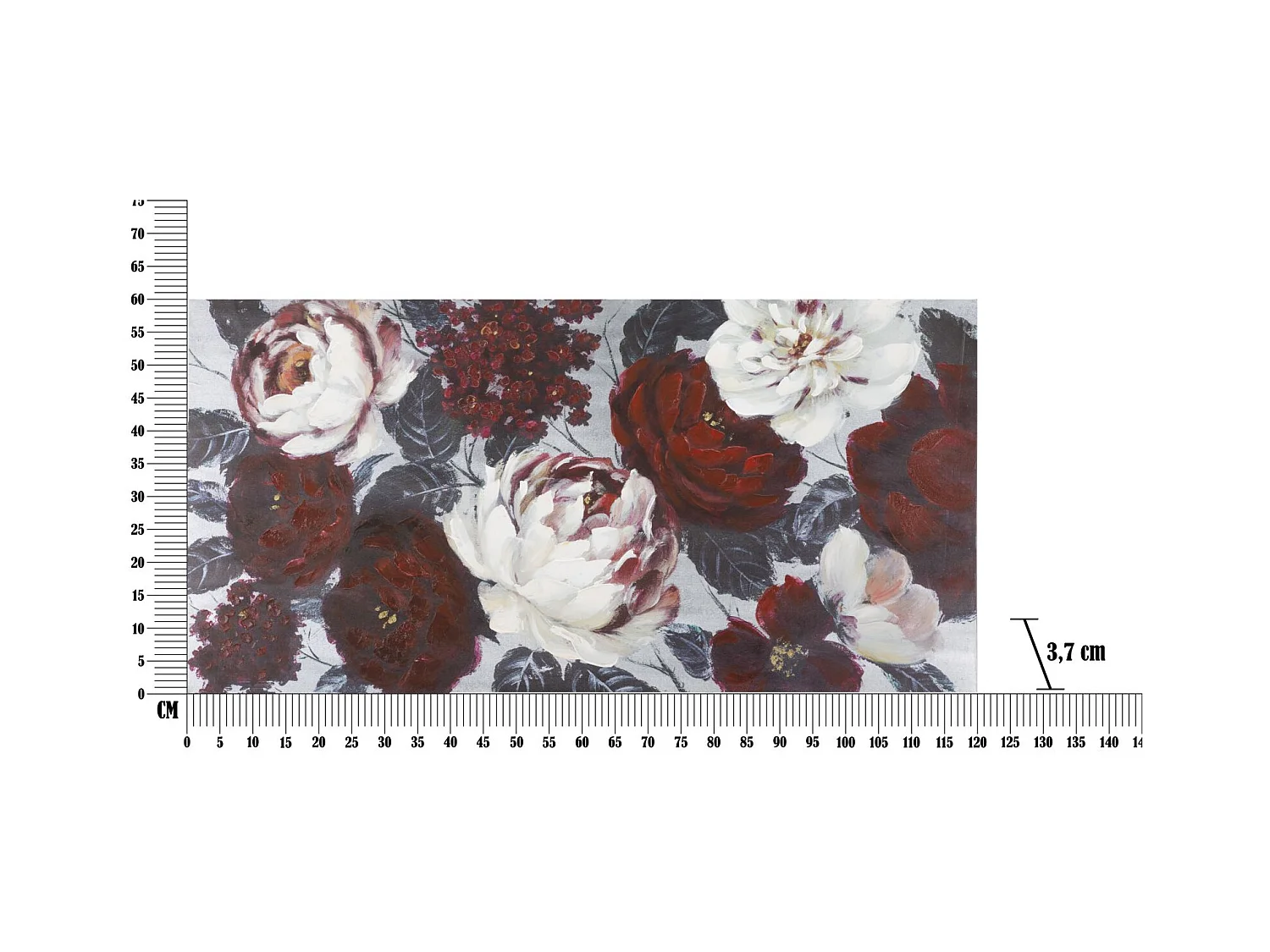 Afdrukken op Canvas Bloemen 69, Veelkleurig, 120x3,7x60 cm, Epikasa
