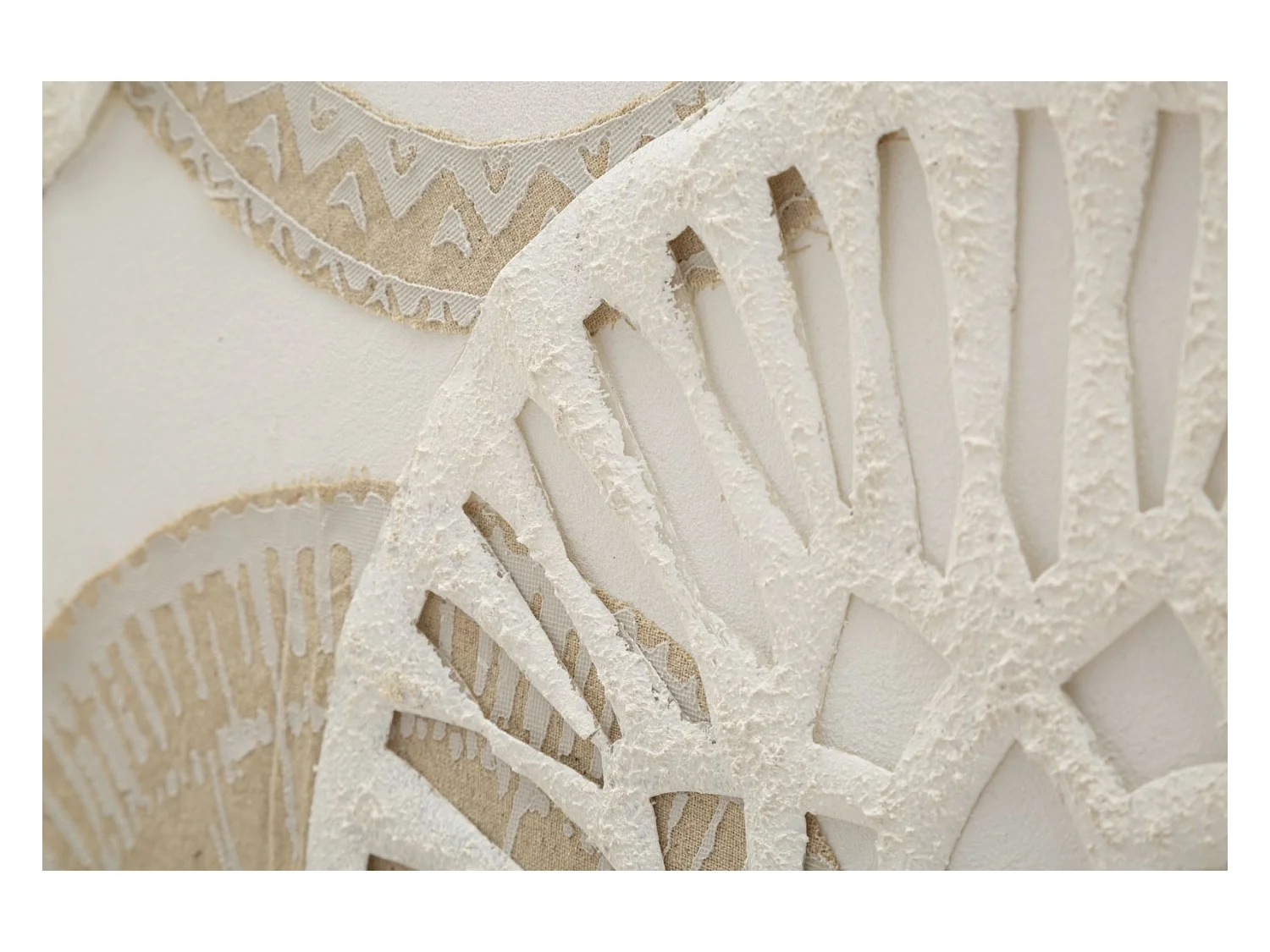 Afdrukken op Canvas Cirkels 34, Bruin, 80x2,8x100 cm, Epikasa