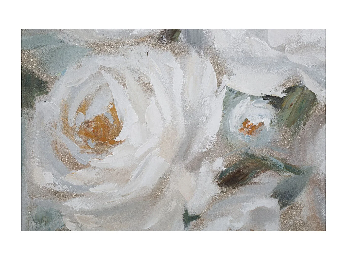 Impression sur Toile Fleurs 66, Multicouleur, 80x3,7x100 cm, Seven Design