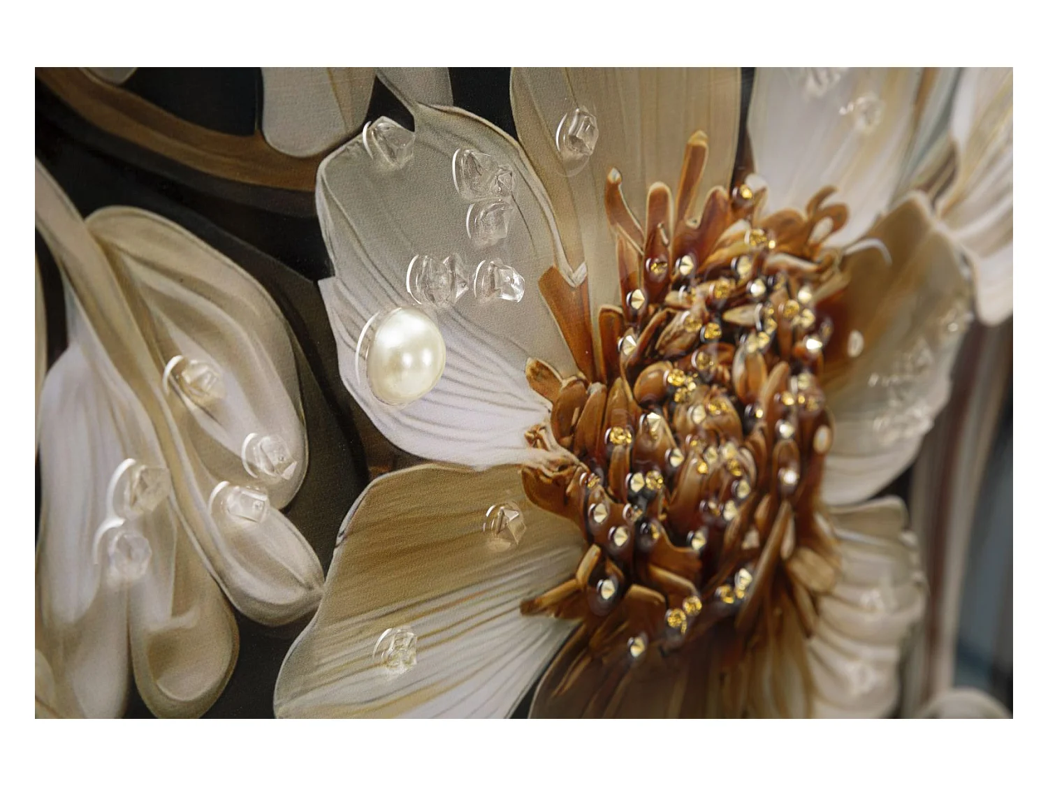 Afdrukken op Canvas Bloemen 71, Veelkleurig, 82x4x82 cm, Epikasa