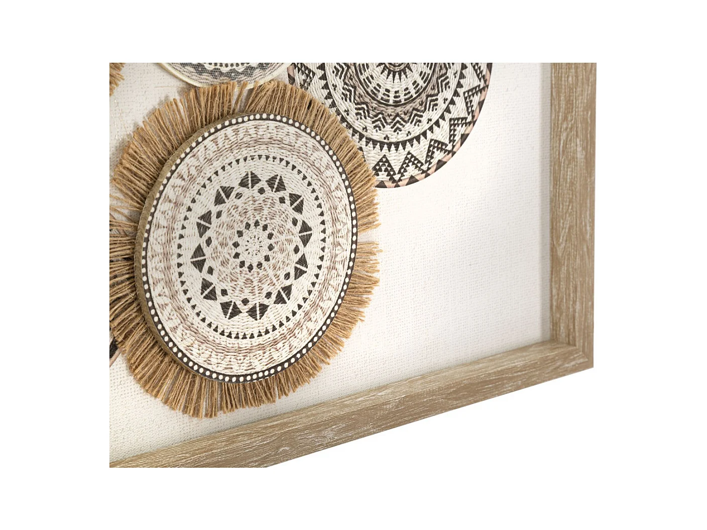 Impression sur Toile Cercles 32, Marron, 70x2,8x35 cm, Seven Design