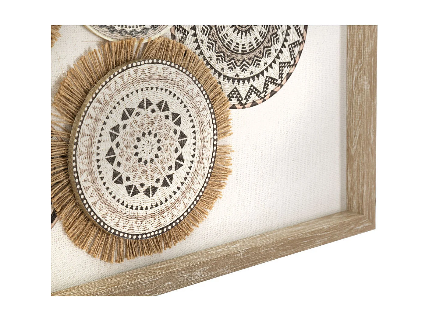 Afdrukken op Canvas Cirkels 32, Bruin, 70x2,8x35 cm, Seven Design