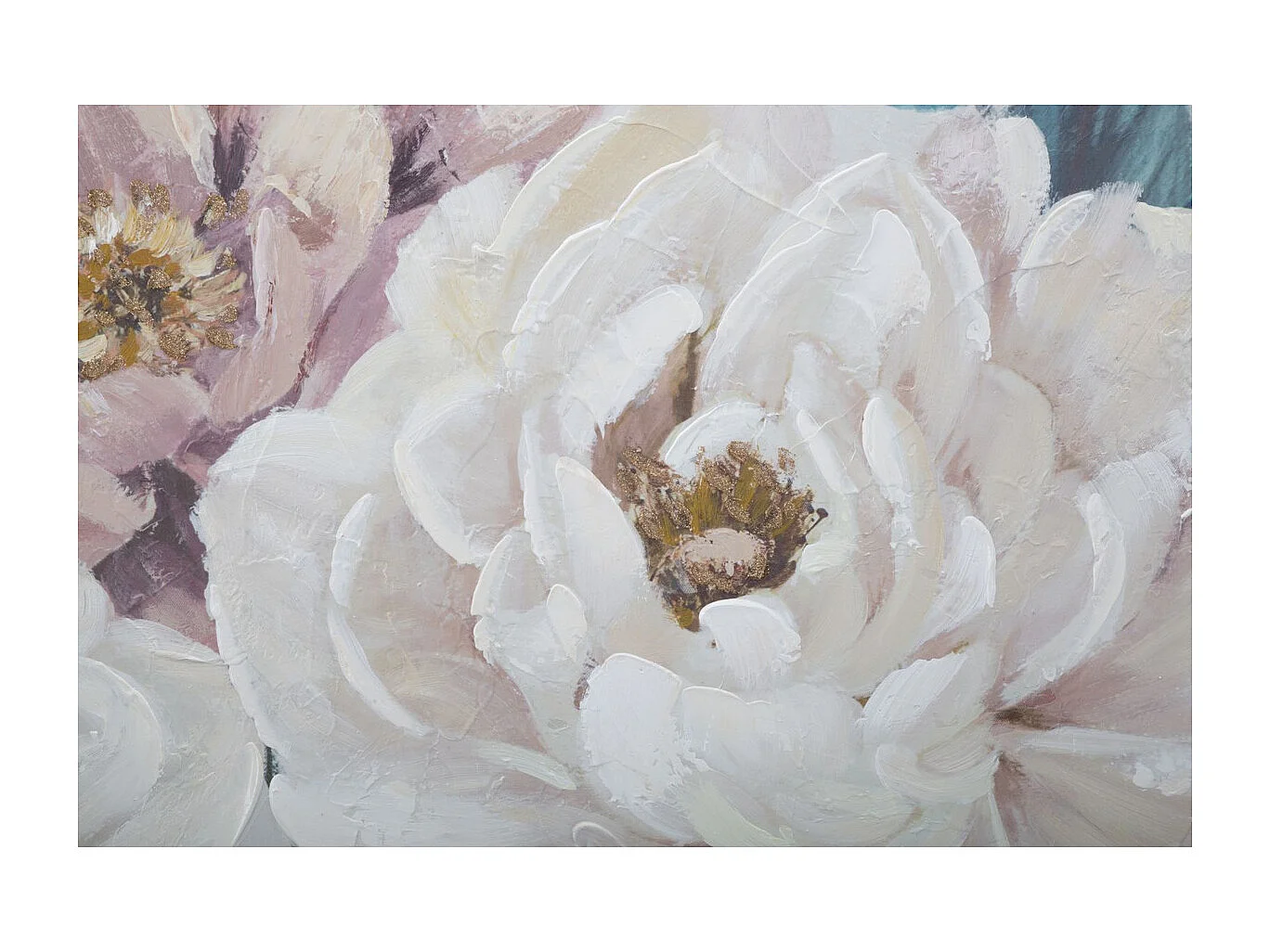 Wydruk na Płótnie Kwiaty 65, Wielokolorowy, 100x3,7x80 cm, Seven Design