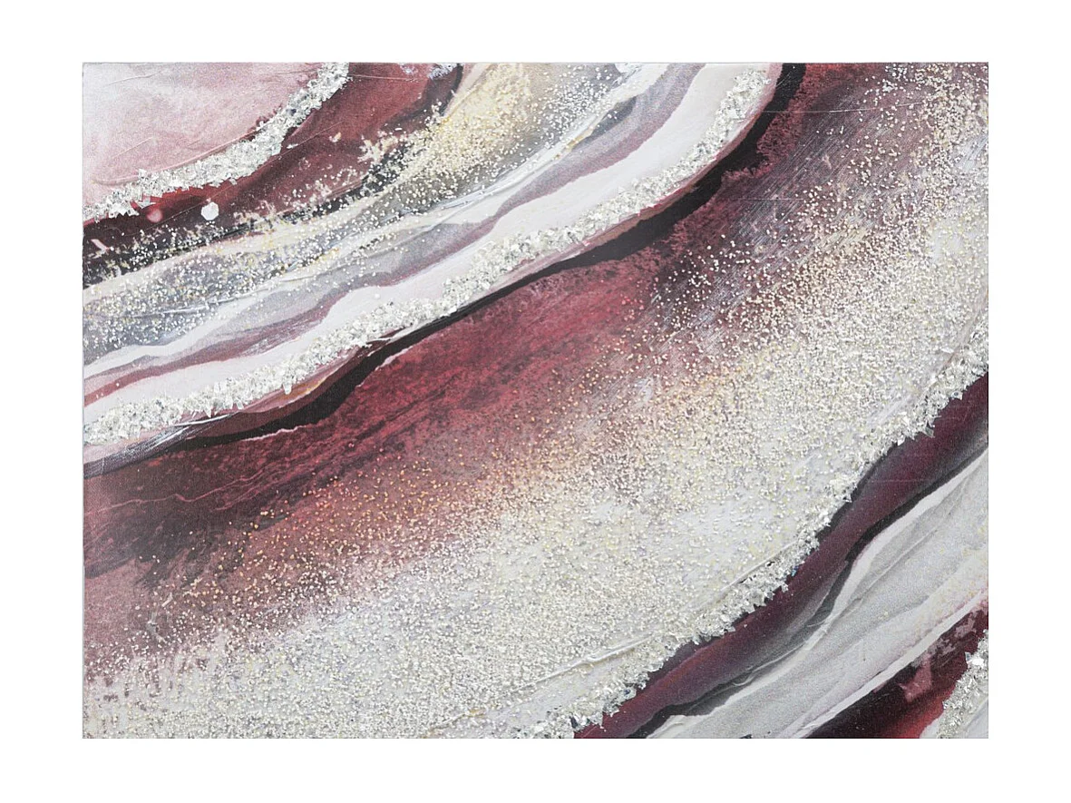 Impression sur Toile Marbre 8, Multicouleur, 80x2,8x80 cm, Seven Design