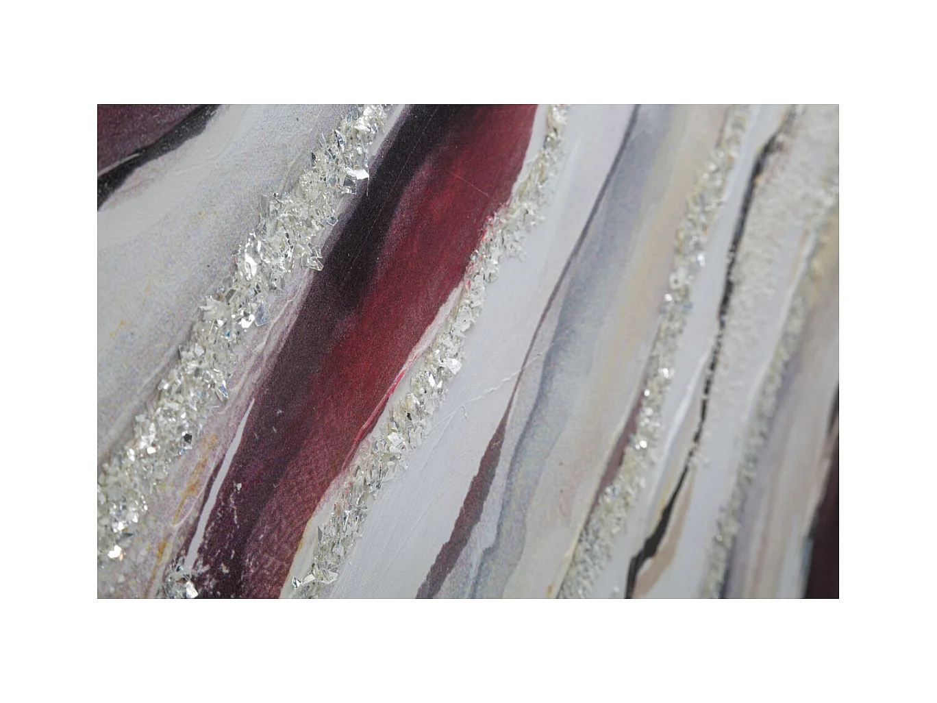 Impression sur Toile Marbre 8, Multicouleur, 80x2,8x80 cm, Seven Design