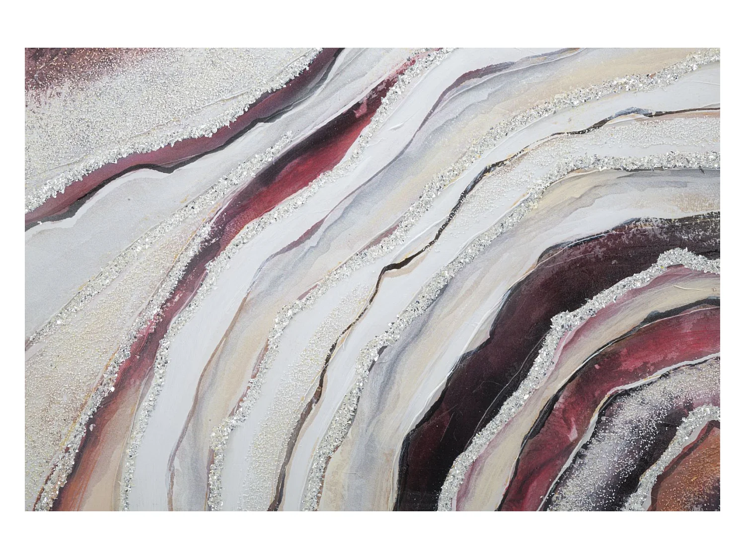 Afdrukken op Canvas Marmer 8, Veelkleurig, 80x2,8x80 cm, Epikasa