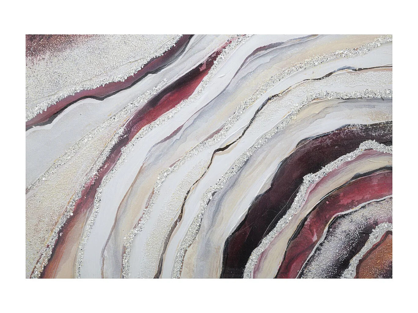 Wydruk na Płótnie Marmur 8, Wielokolorowy, 80x2,8x80 cm, Seven Design