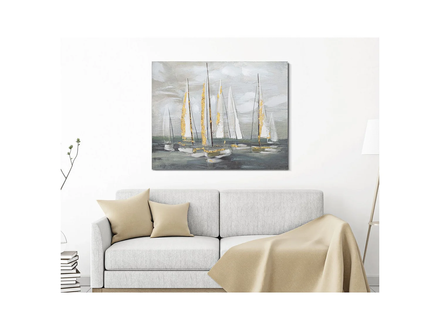 Impression sur Toile Mer 3, Multicouleur, 100x2,8x80 cm, Seven Design
