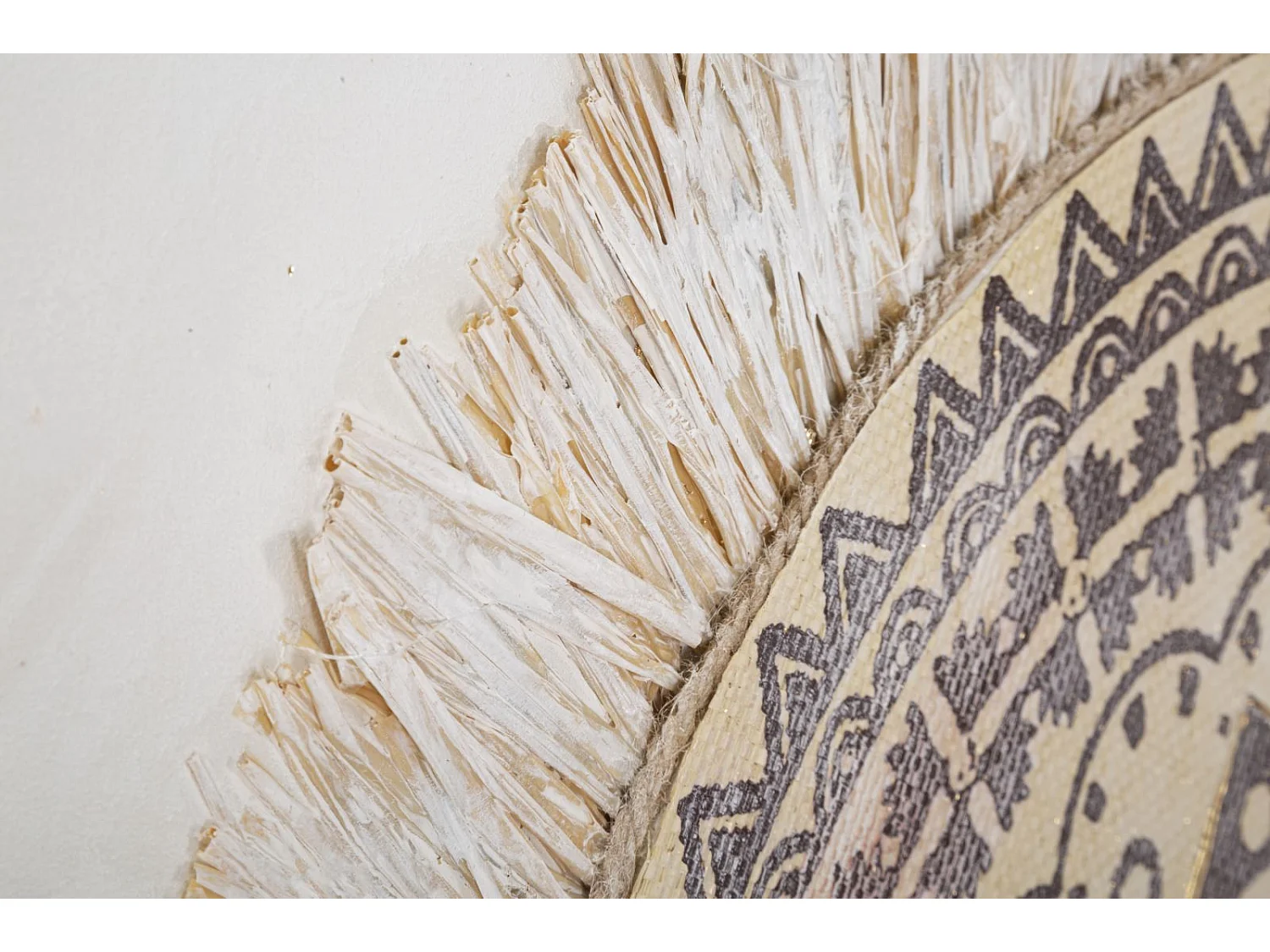 Stampa su Tela Cerchi 28, Marrone, 100x2,8x100 cm, Epikasa