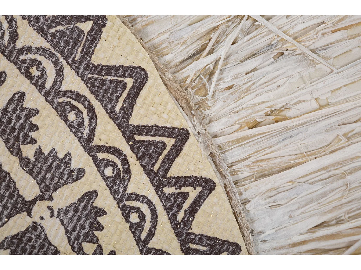 Impression sur Toile Cercles 28, Marron, 100x2,8x100 cm, Epikasa