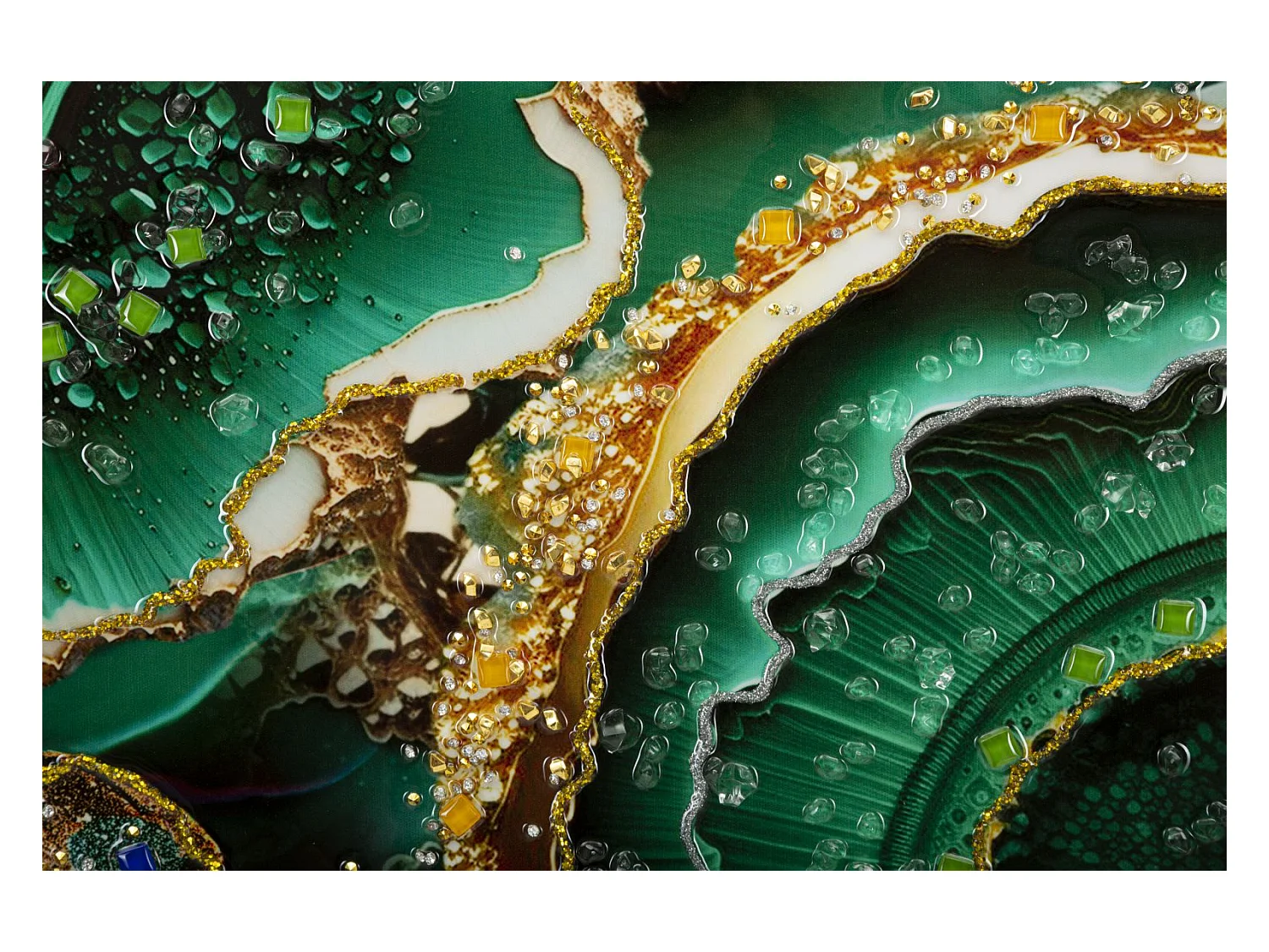 Afdrukken op Canvas Marmer 11, Veelkleurig, 82x4x62 cm, Epikasa