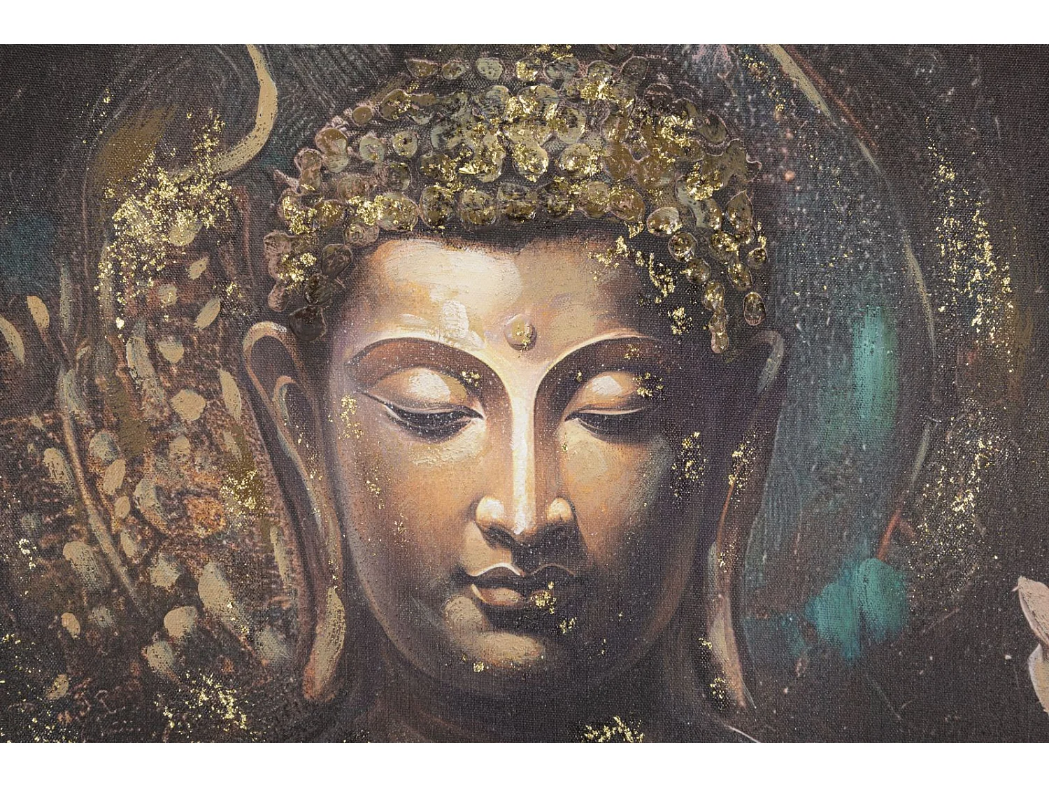 Stampa su Tela Buddah 3, Multicolore, 100x3x100 cm, Epikasa