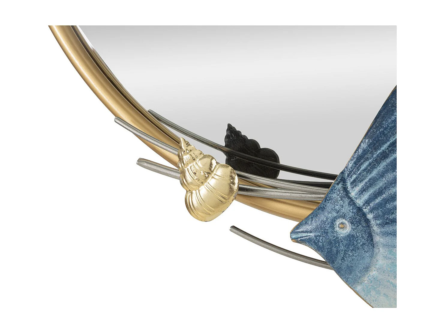 Lustro w Ramie Ryba 12, Wielokolorowy, 68x5x67 cm, Seven Design