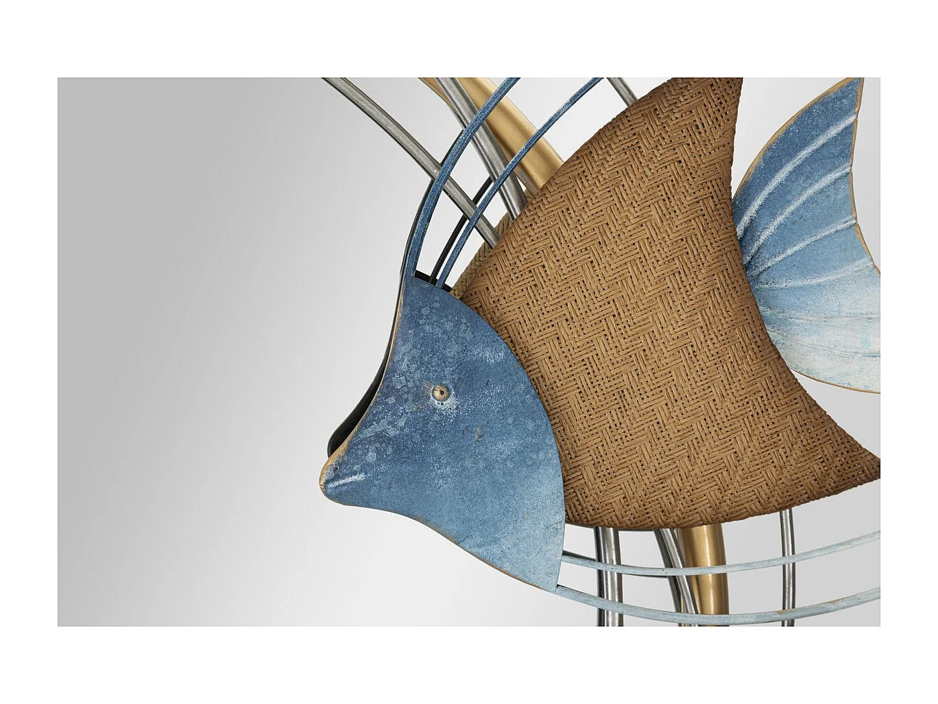 Lustro w Ramie Ryba 12, Wielokolorowy, 68x5x67 cm, Seven Design