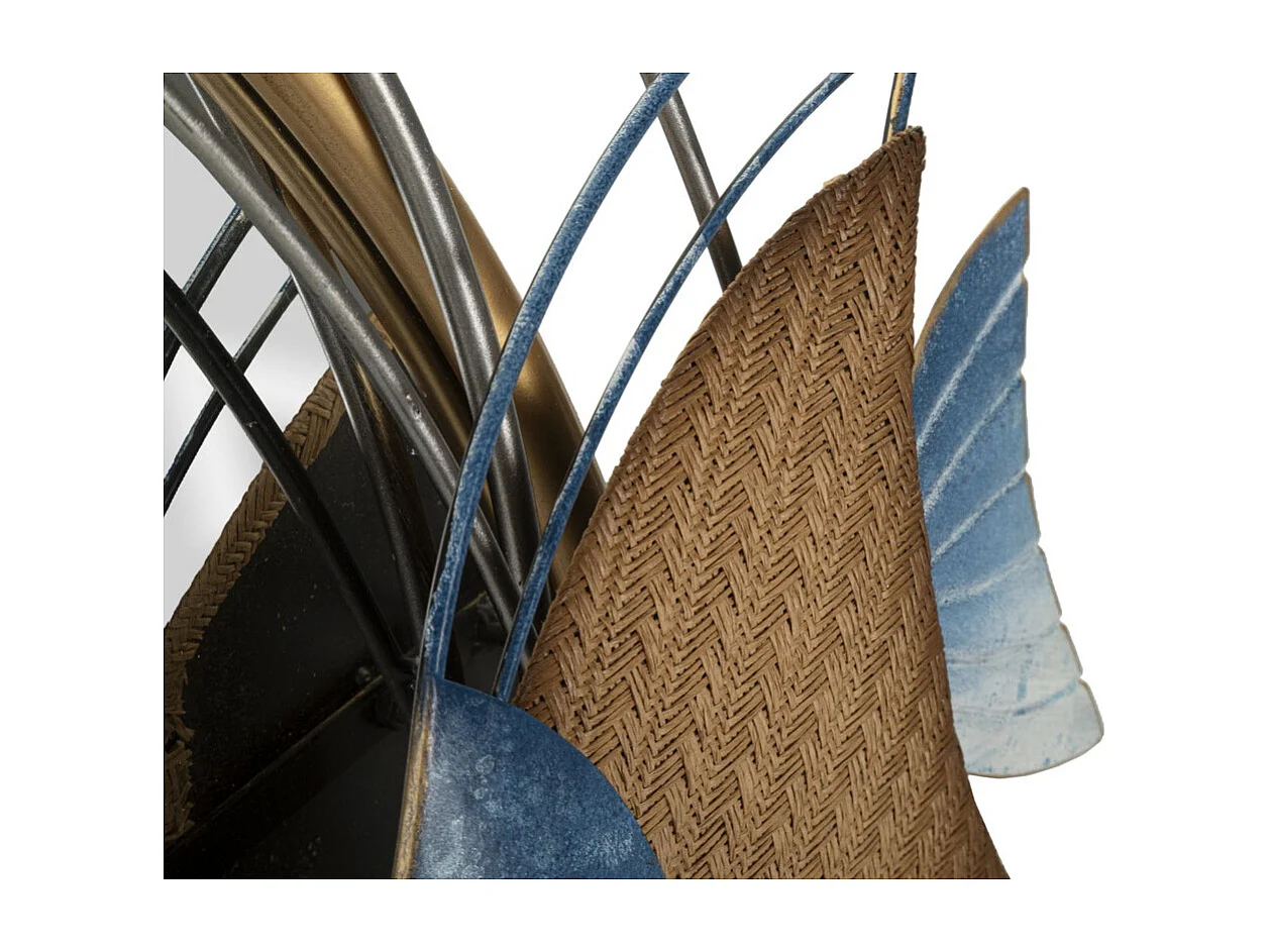 Lustro w Ramie Ryba 12, Wielokolorowy, 68x5x67 cm, Seven Design