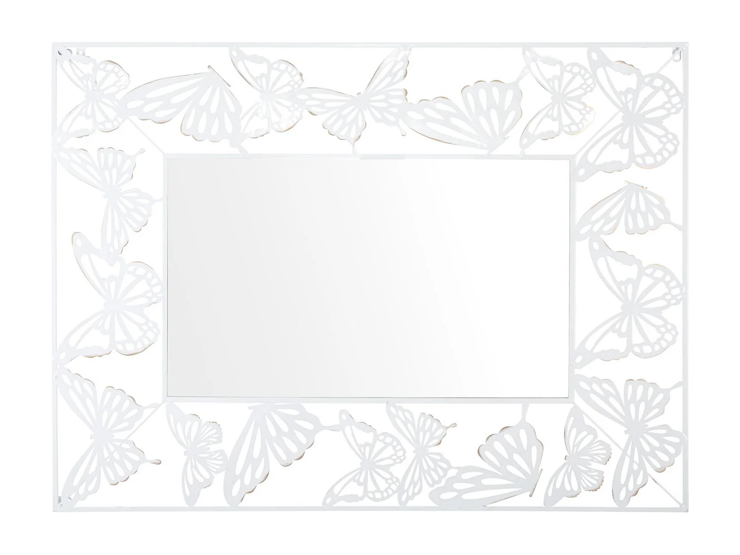 Ingelijste Spiegel MF488, Wit, 85x1x115 cm, Epikasa