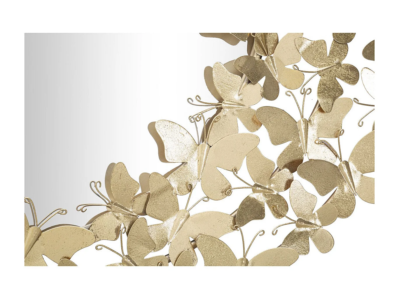 Miroir avec Cadre Papillon 31, Or, 81,5x3,5x81,5 cm, Seven Design