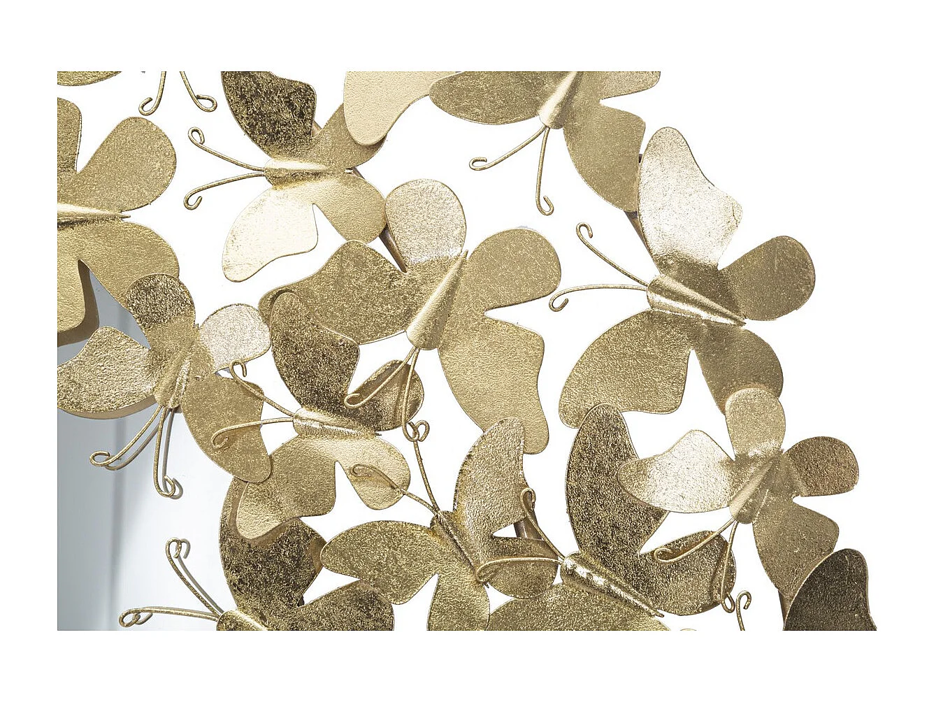 Miroir avec Cadre Papillon 31, Or, 81,5x3,5x81,5 cm, Seven Design