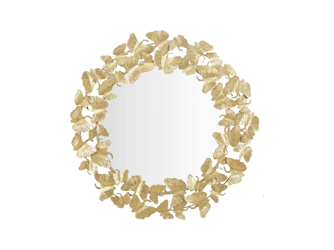 Miroir avec Cadre Papillon 28, Or, 87x2,5x87 cm, Epikasa