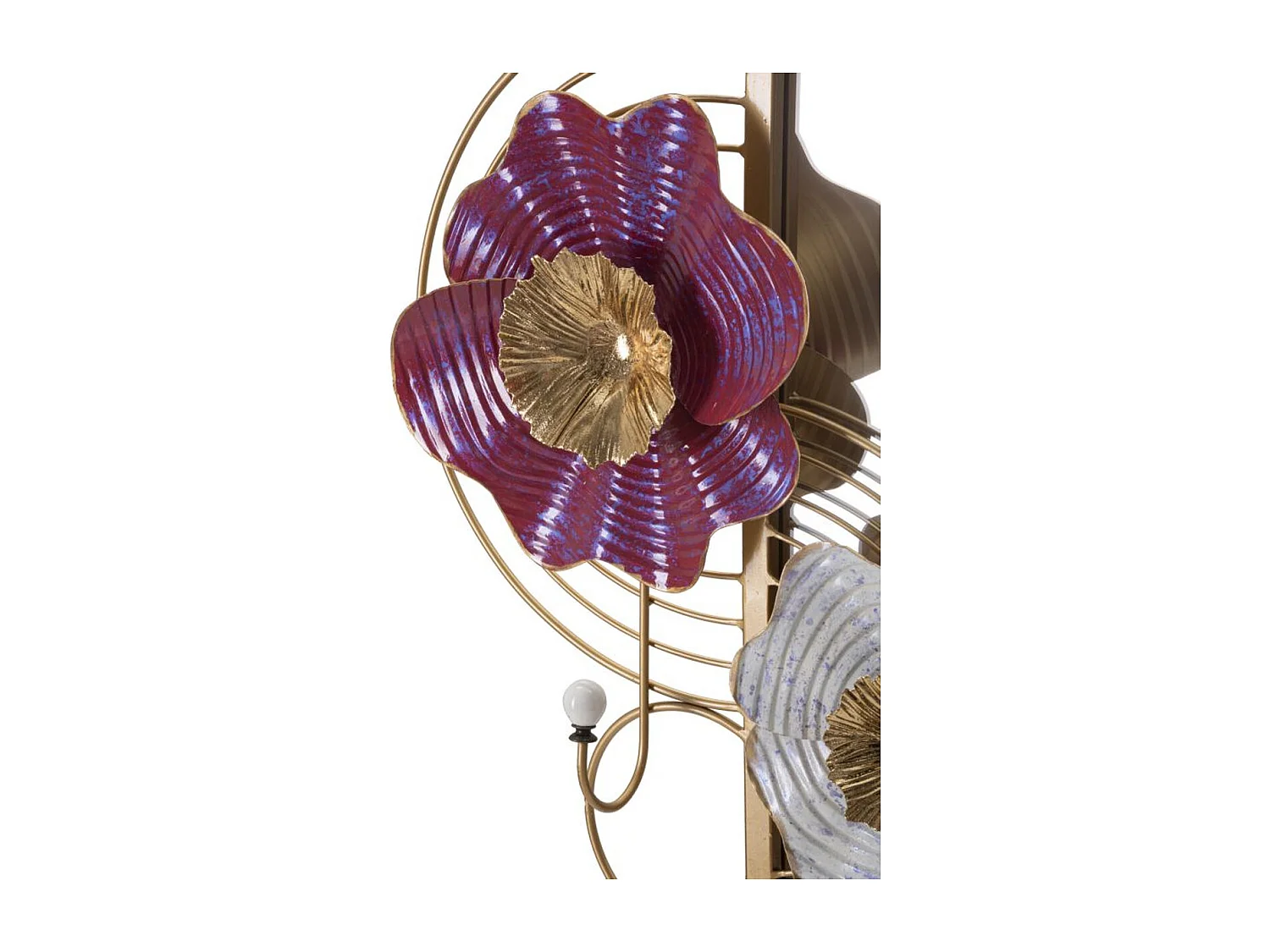 Lustro w Ramie Kwiaty 57, Wielokolorowy, 75x9,5x64,1 cm, Seven Design