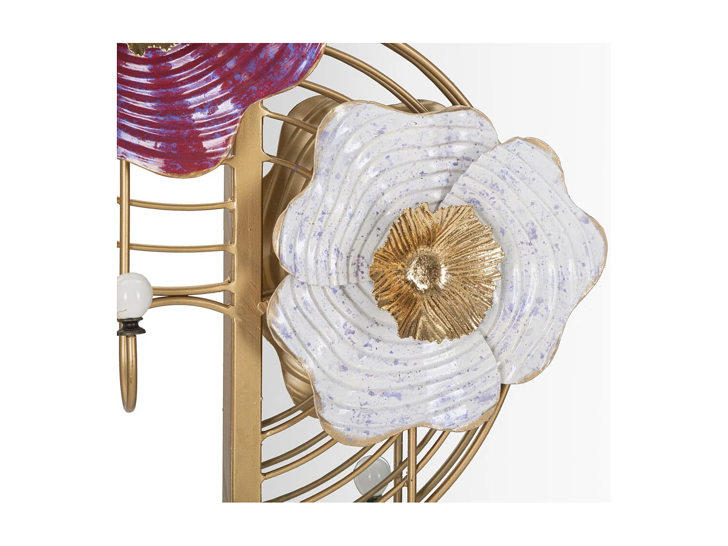 Lustro w Ramie Kwiaty 57, Wielokolorowy, 75x9,5x64,1 cm, Seven Design