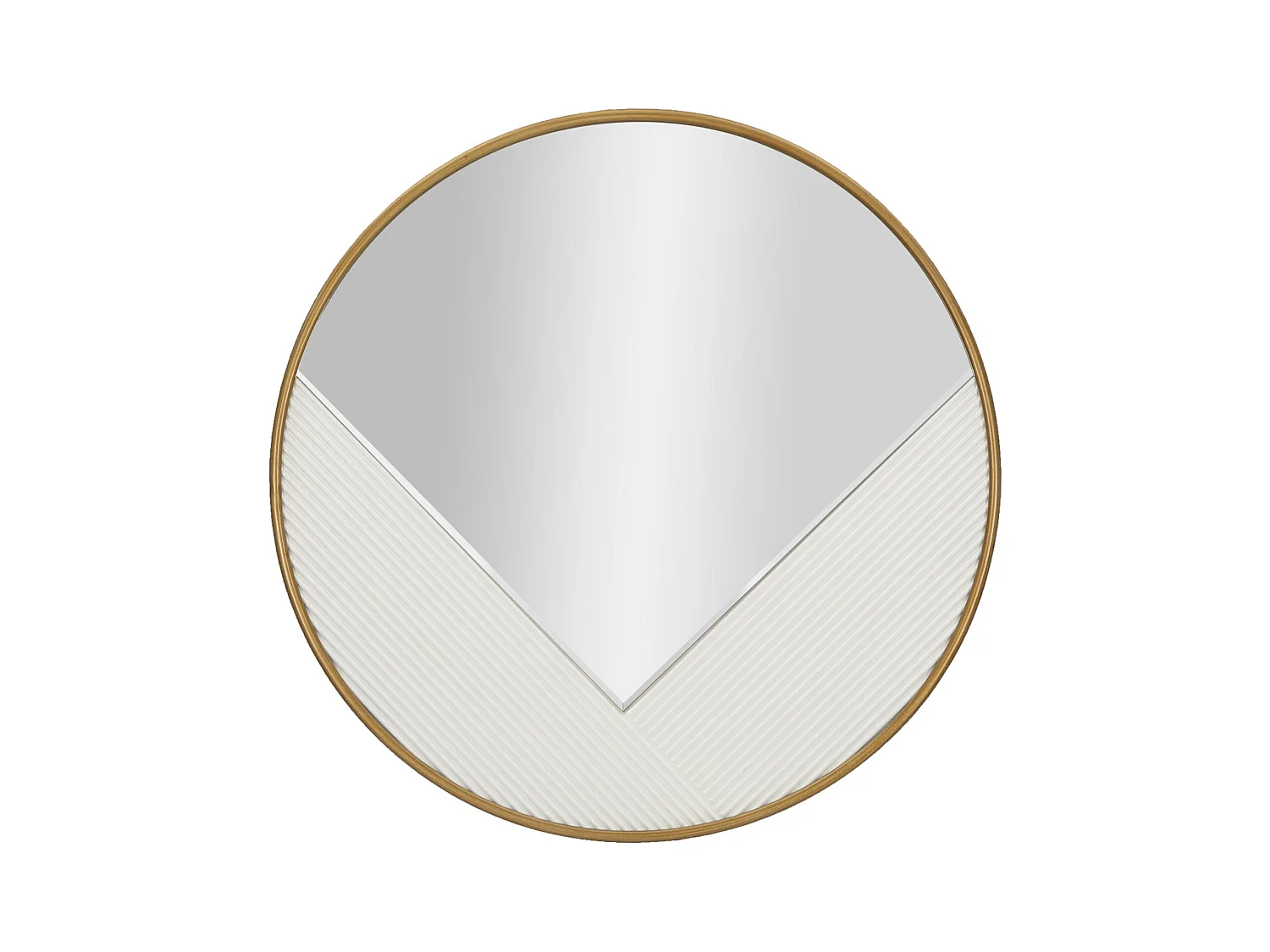 Miroir avec Cadre MF486, Blanc, 80x4x80 cm, Epikasa