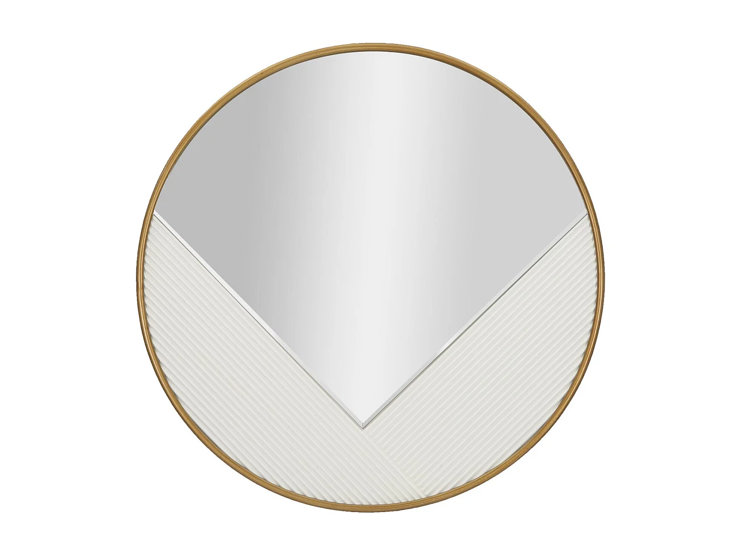 Lustro w Ramie MF486, Biały, 80x4x80 cm, Seven Design