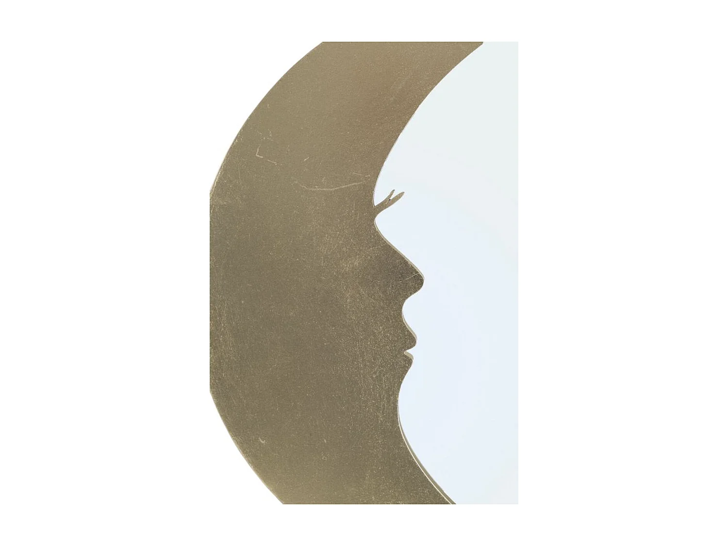 Miroir avec Cadre Lune 1, Or, 72,5x3x72,5 cm, Seven Design