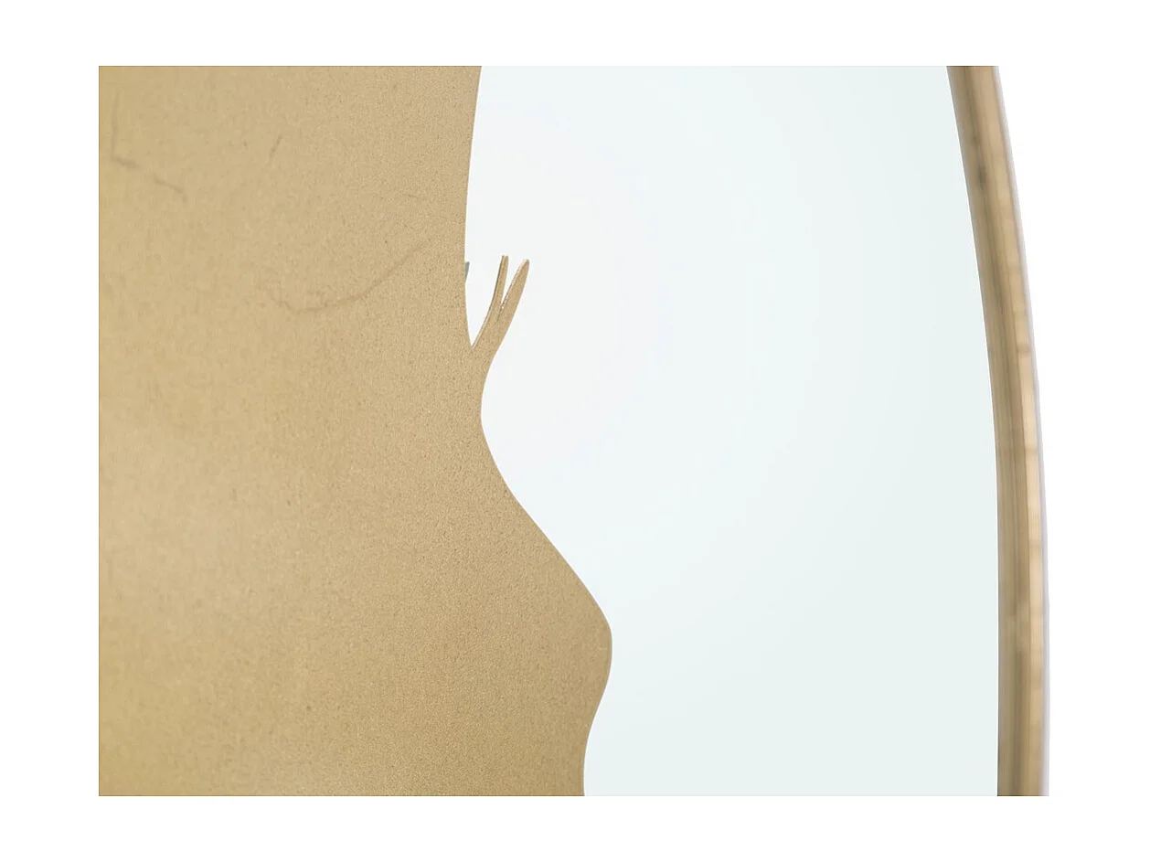 Miroir avec Cadre Lune 1, Or, 72,5x3x72,5 cm, Seven Design