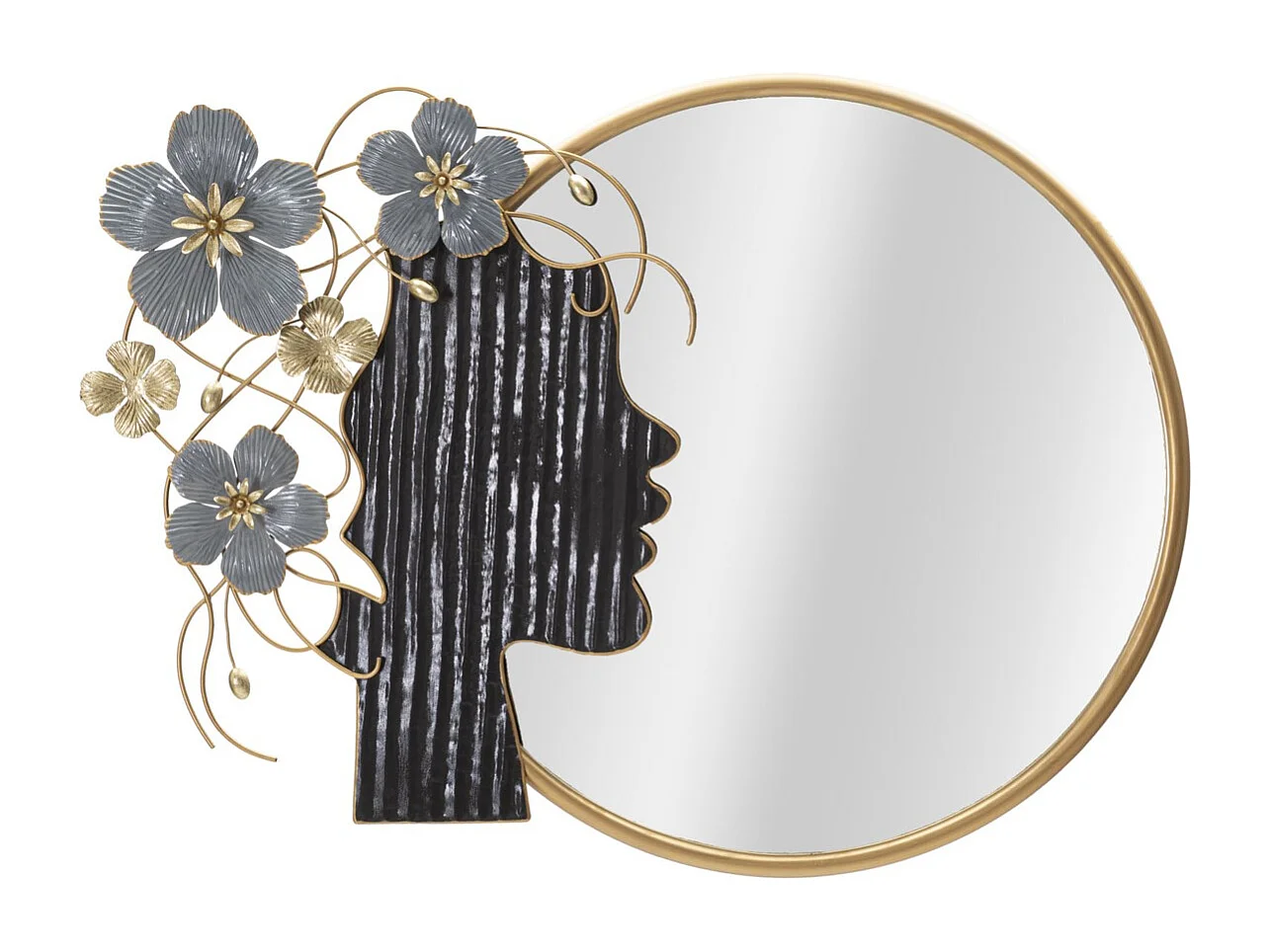 Miroir avec Cadre Visage 10, Multicouleur, 81,9x7x61 cm, Seven Design