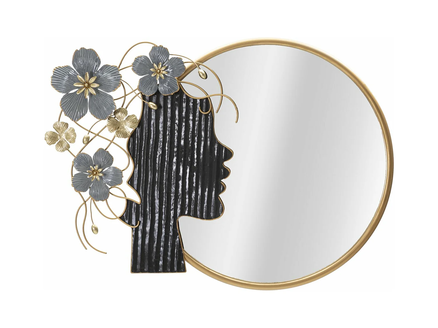 Miroir avec Cadre Visage 10, Multicouleur, 81,9x7x61 cm, Epikasa