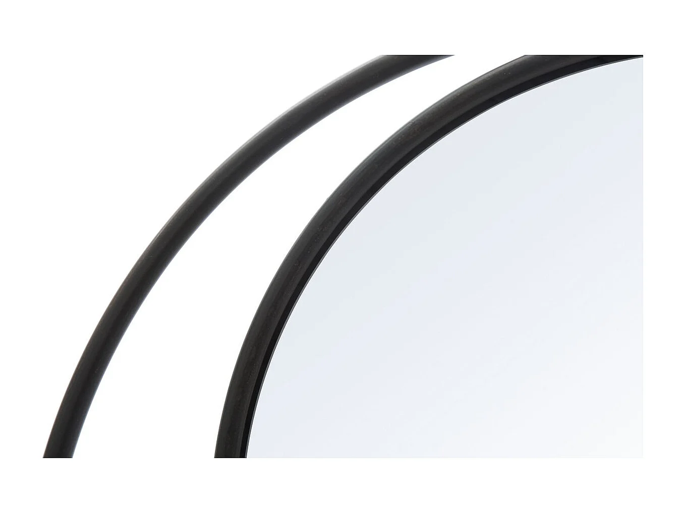 Miroir avec Cadre Papillon 33, Noir, 80x3x80 cm, Seven Design