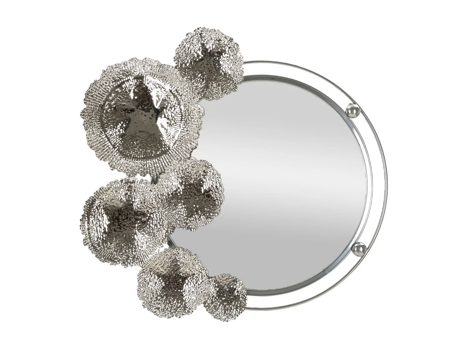 Miroir avec Cadre MF506, Argent, 85x7x80,6 cm, Seven Design