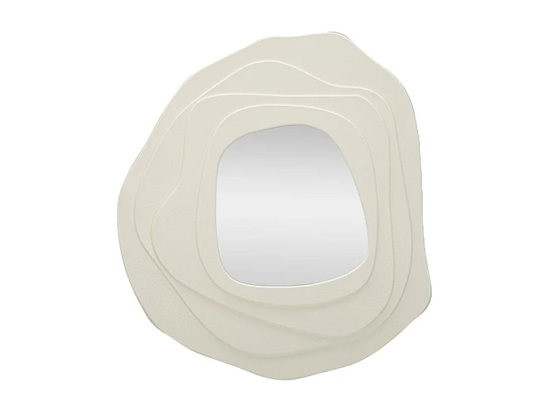 Specchio con Cornice MF475, Bianco, 90x4x97 cm, Seven Design